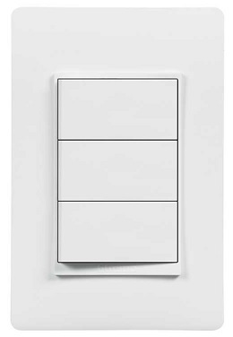 BT LUZICA APAGADOR TRIPLE SENCILLO PU5300 BLANCO