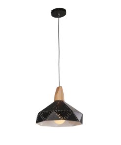 IM1 LAMPARA COLGANTE 26273A-BK CAMPANA NEGRA C/HUECOS 1L E27