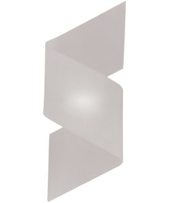 IM3 LAMPARA APLIQUE 252051W-1 VIDRIO BLANCO CURVAS 2L E12