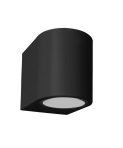 IM1 LAMPARA APLIQUE 56024A-BK CILINDRO NEGRO PEQUEÑO 1L GU10 H/ABAJO EXTERIOR