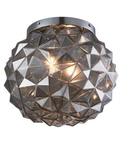 IM1 LAMPARA DE TECHO SUSPENDIDA GLOBO AHUMADO PEQUEÑO 26874D-GY 1L E14