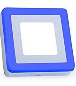 IM1 PANEL LED CUADRADO PARCHE 9W 31018B-DL-BL BORDE AZUL  14.5CM 6400K L/BLANCA