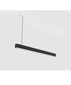 IM1 LAMPARA SUSPENDIDA LED LINEAL NEGRA 40W ML-9304A-BK 3000K/4000K/6000K