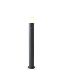 IM1 LAMPARA FAROL DE PISO GRIS DIFUSOR BLANCO C/SENSOR DE MOVIMIENTO E-30036E 1L E27