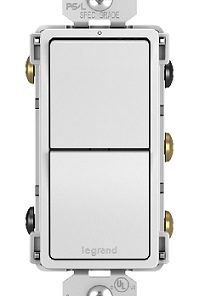 LG RADIANT APAGADOR DOBLE SEN 15A BLANCO PASTILLA RCD11W