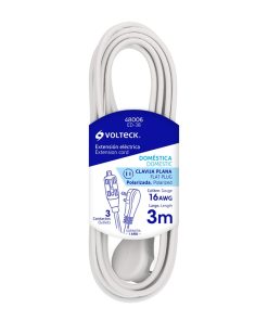 TRUPER VOLTECK EXTENSION ELECTRICA BLANCA 3MTS ED-3B (48006)