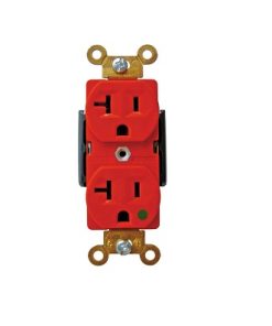 EAGLE TOMA DOBLE H8300RED 20A GRADO HOSPITALARIO