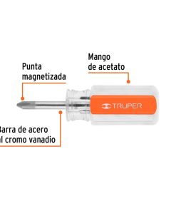 TRUPER DESATORNILLADOR PHILLIPS 1/4*1 1/2 DP-1/4*1 1/2 (14071)