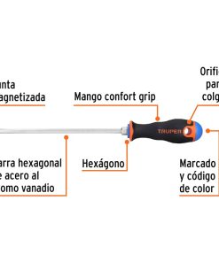 TRUPER DESATORNILLADOR PHILLIPS 1/4*8B DP-1/4*8B (14082)