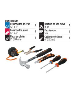 TRUPER JUEGO HERRAMIENTAS CASERA JGO-CAS6X (14651)
