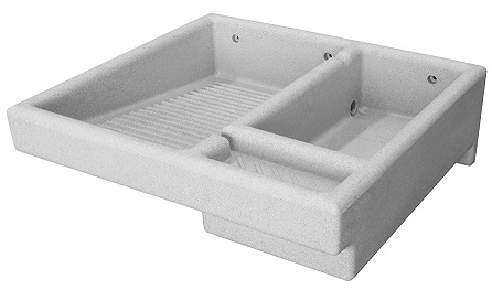 VERSAPLAS LAVADERO PILETA GRIS C/ACCES DERECHO LD71B12 6080