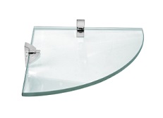 BEST VALUE REPISA ESQUINERA VIDRIO 0.8*25*25CM F02101