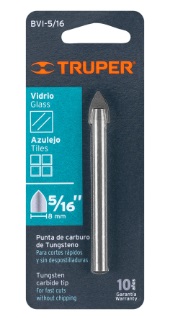 TRUPER BROCA P/VIDRIO Y AZULEJO 5/16 BVI-5/16 (11703)