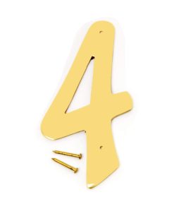 HYKO NUMEROS P/PUERTA 4  DORADOS  BR-40/4