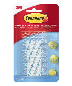 3M GANCHO ADHESIVO PEQUEÑO  17026CLR  20PZ