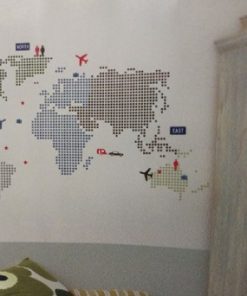 YORK ROOMMATES PAPEL TAPIZ  HS60011 MAPA DEL MUNDO