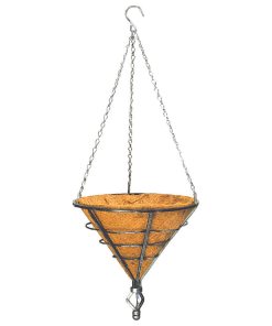 HOGGAN MACETA CESTA CONICA COLGANTE 35.5CM MD-CO-CE-024