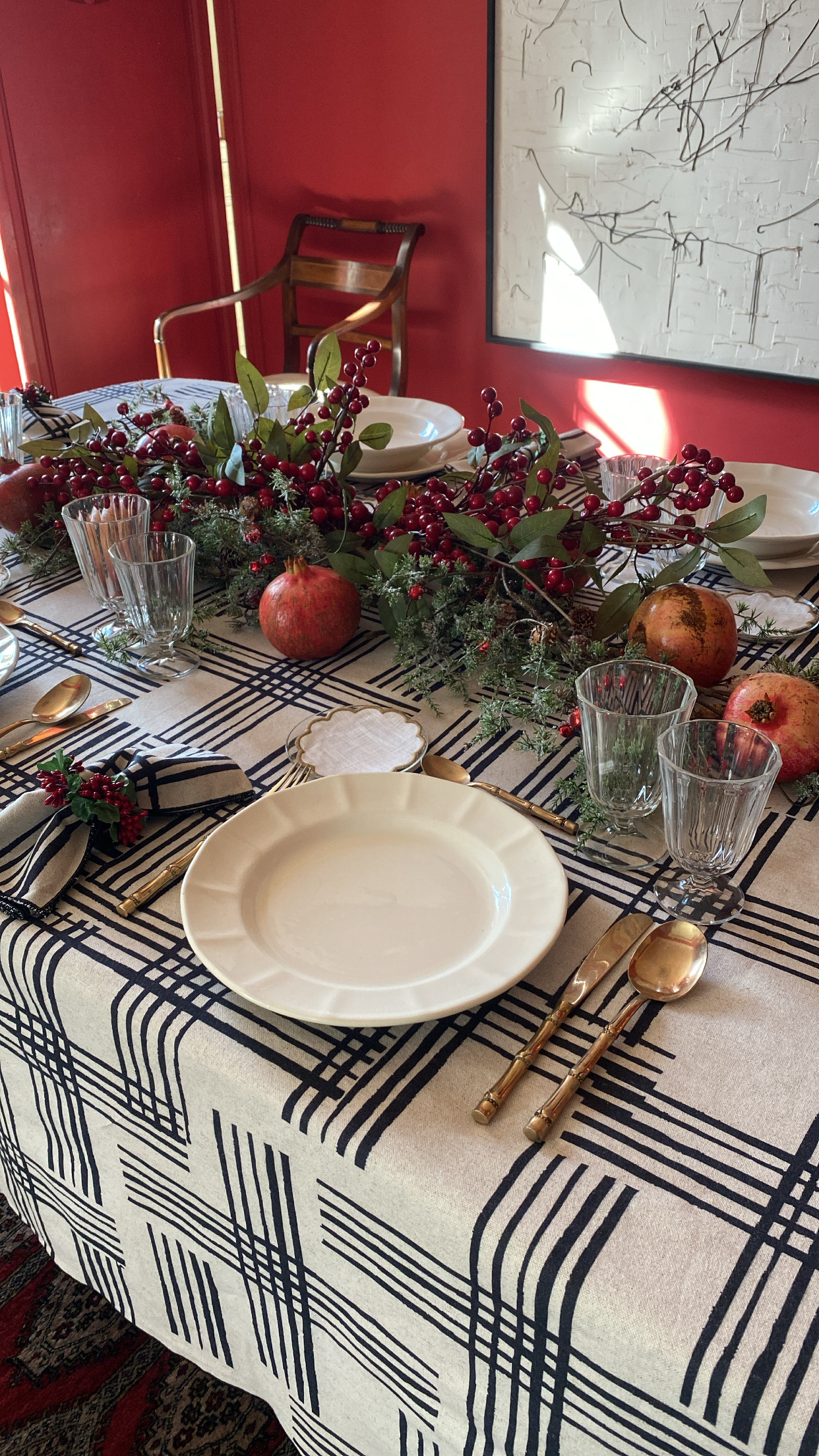 Mantel de cuadros Birmania - Imagen 3