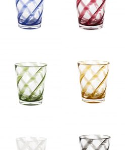 Pack de 6 vasos metacrilato colores transparentes
