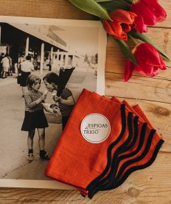 Servilletas Aperitivo Rojo y Negro