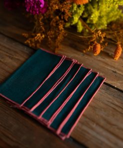 Servilletas Aperitivo Verde Rosa