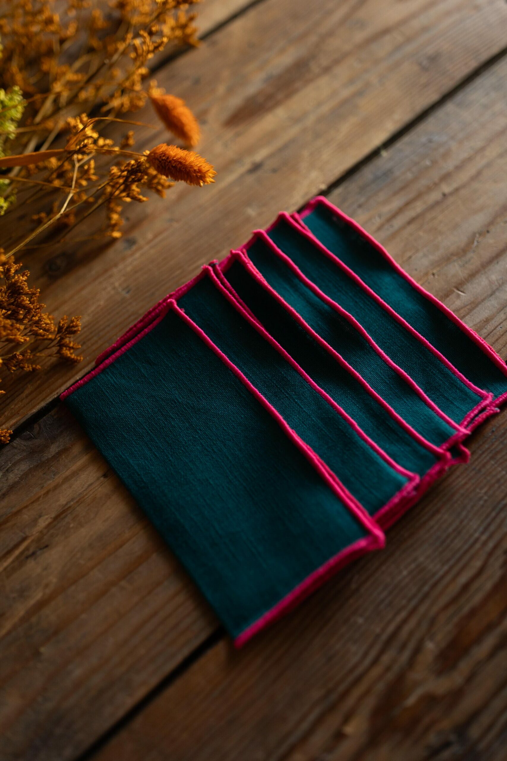 Servilletas Aperitivo Verde Fucsia