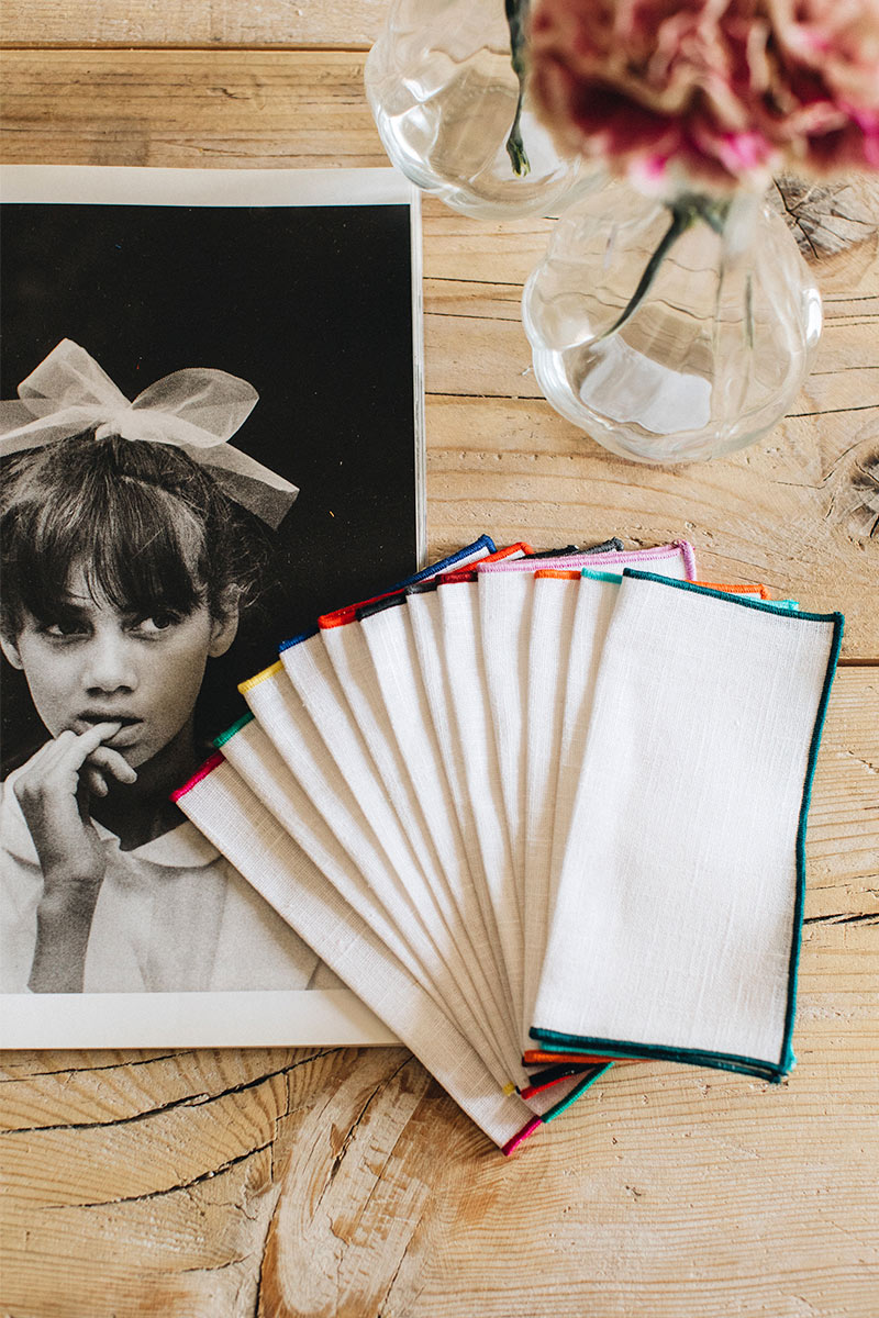 Servilletas aperitivo festón 12 colores