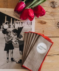 Servilletas Aperitivo Festón Teja