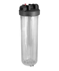 Portacartucho Transparente Big Blue 4.5″x20″ 1″ NPT, serie HF45