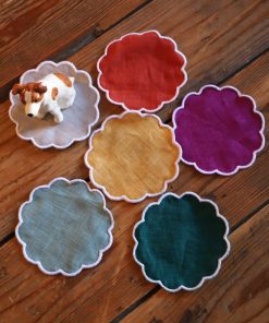 6 Pañitos de platito de pan colores