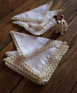 Servilletas blanco puntilla