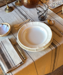 Camino de mesa Lino rústico