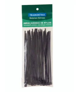 PRECINTO NEGRO TRAMONTINA 400MM X 4,80MM – CÓD: 746