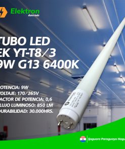 TUBO LED EK YT-T8/3 9W G13 6400K – CÓD: 224