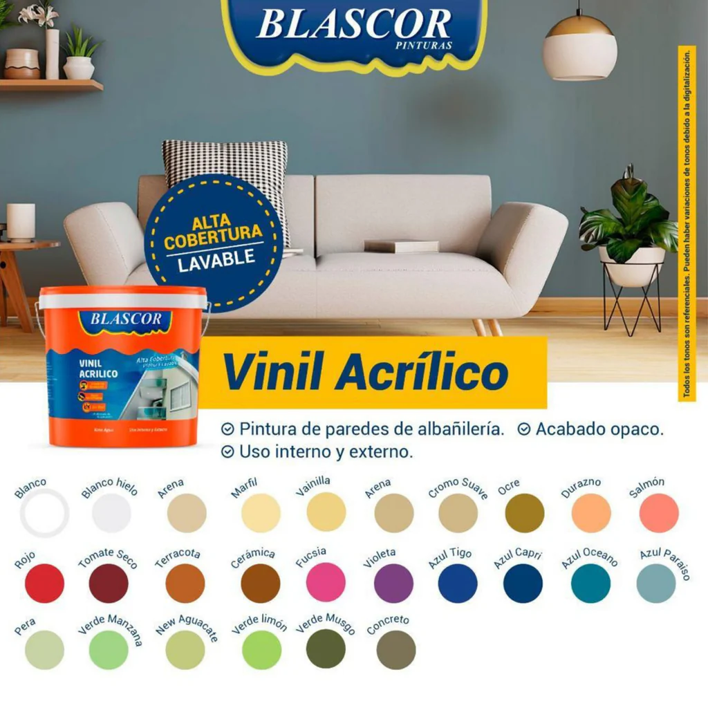 VINIL ACRILICO 18LTS CONCRETO BLASCOR – CÓD: 1137 - Imagen 2
