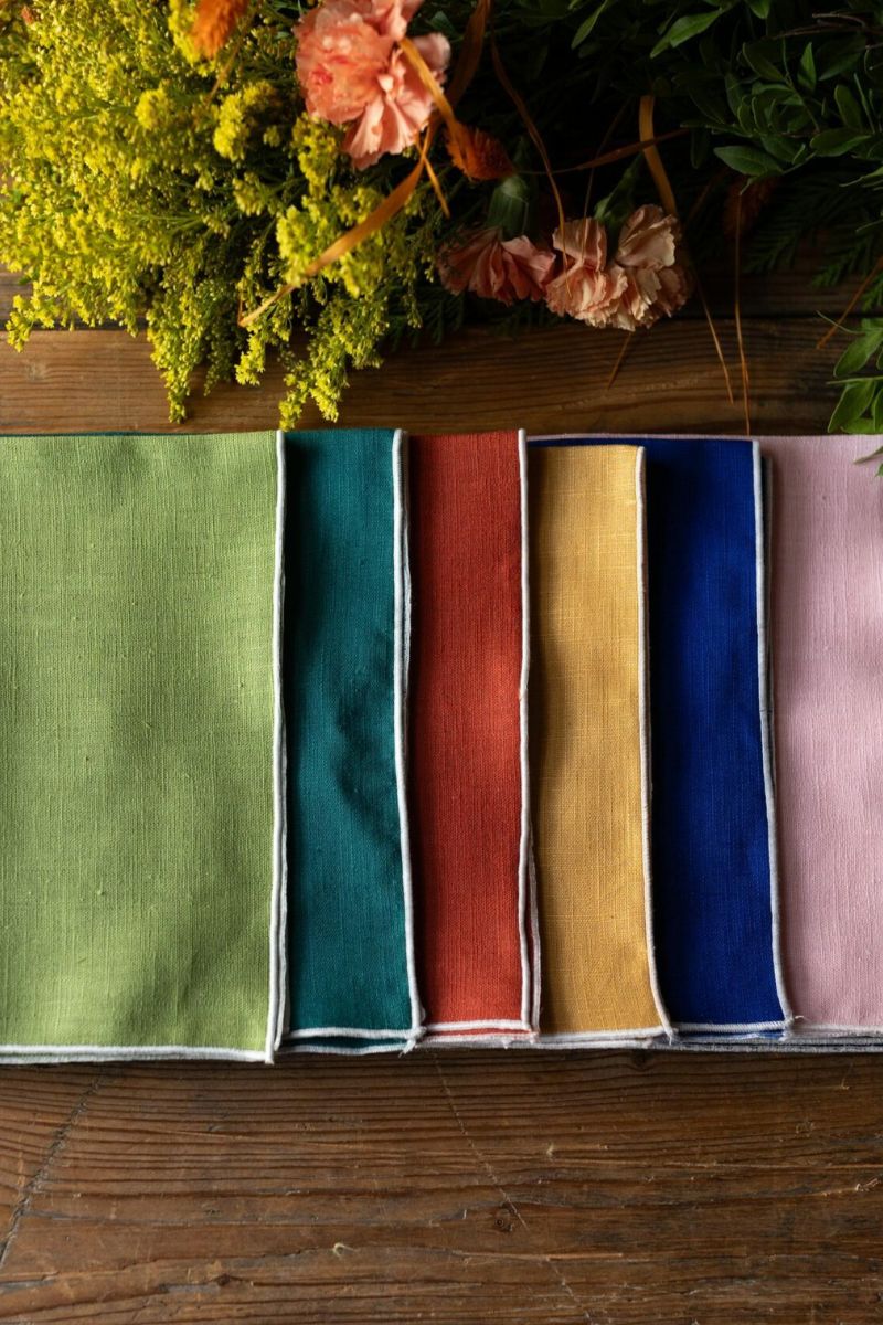 Servilleta de mesa lino color