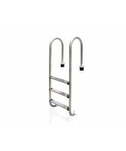 ESCALERA 5 PELD. LARGA INOX. AISI 304 PARA MURO