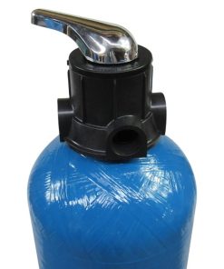 Filtro de lecho profundo manual 8×44″ de 0.75 ft3, cama de arena y antracita.