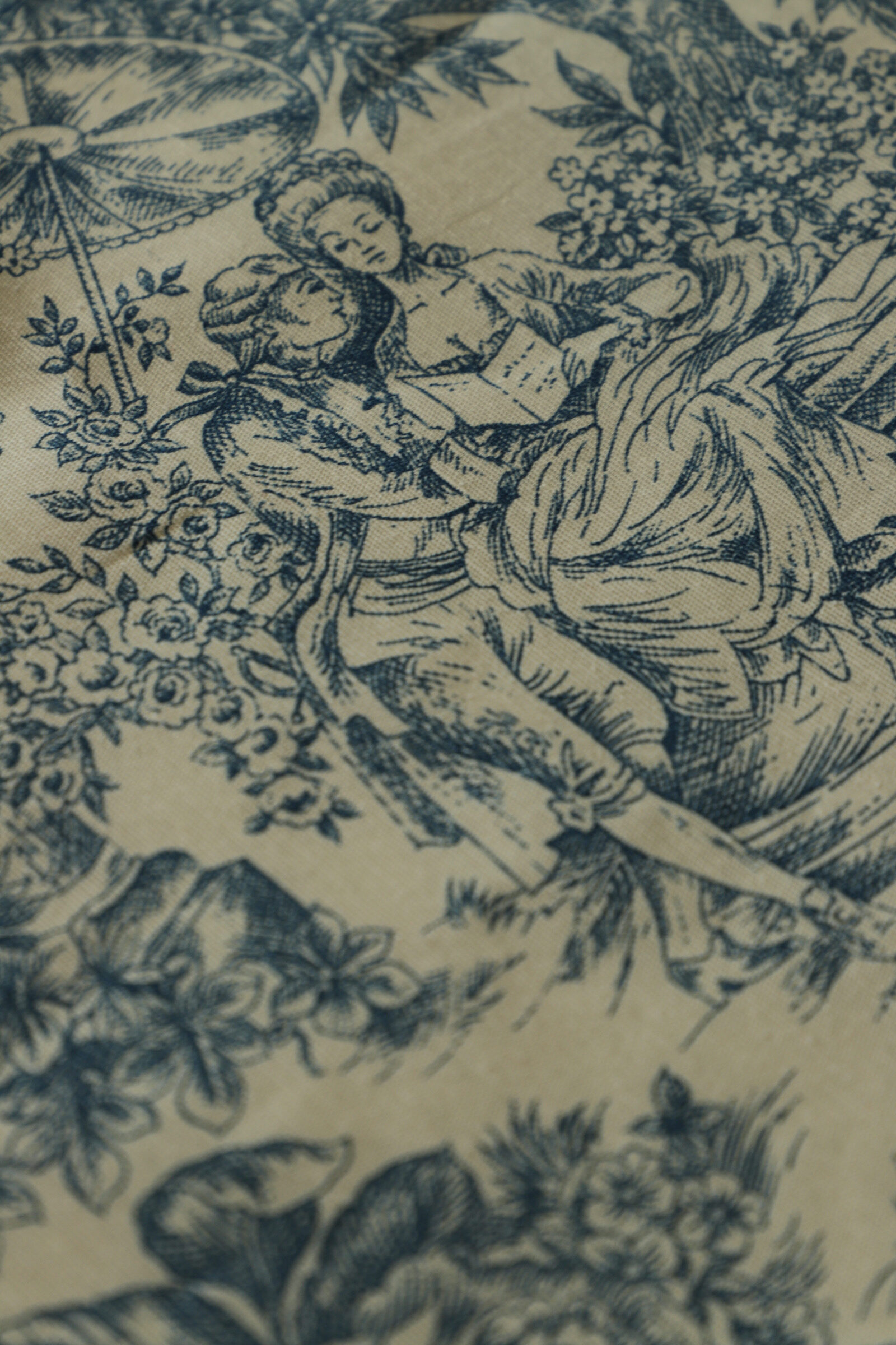 Mantel Toile de Jouy Azul - Imagen 3