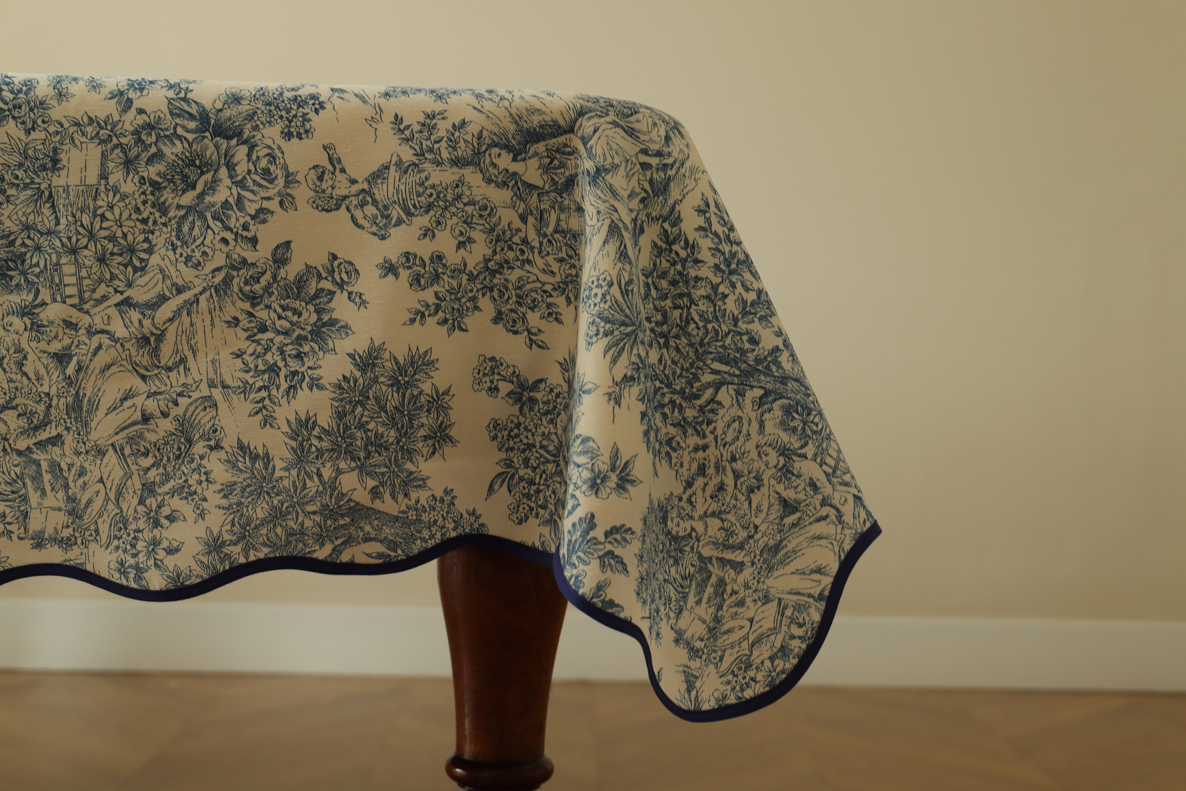 Mantel Toile de Jouy Azul - Imagen 2