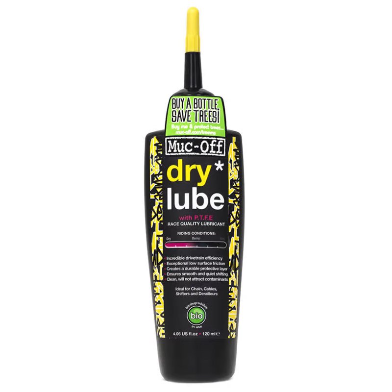 ACEITERA LUBRICANTE CADENA MUC-OFF CLIMA SECO 120 ml (DRY LUBE)